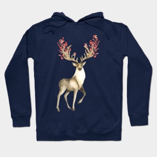 Deer and bullfinches Hoodie